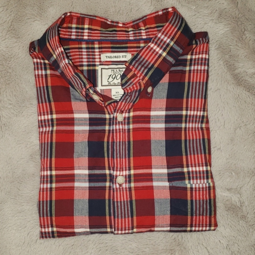 LIKE NEW! Jos A Bank Short Sleeve Button Up